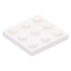 LEGO lapos elem 3x3, fehér (11212)